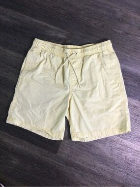 Amazon Essentials Pale Yellow Elastic Waist Shorts